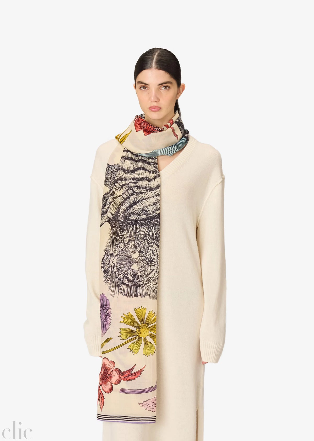 Gustav Scarf in Multicolor, from Inoui Editions