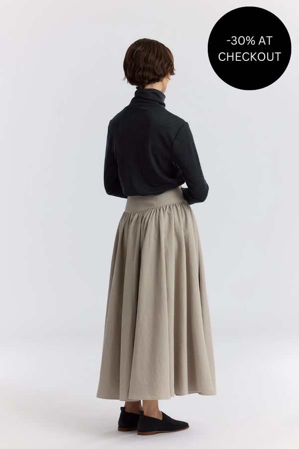 Circular Skirt in Cement, from Black Crane