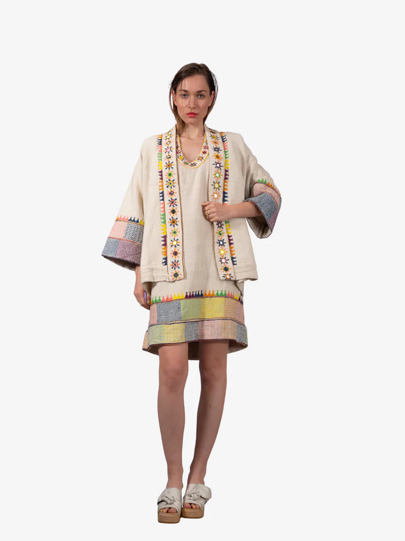 Saraswati Jacket in Cream, from V De Vinster