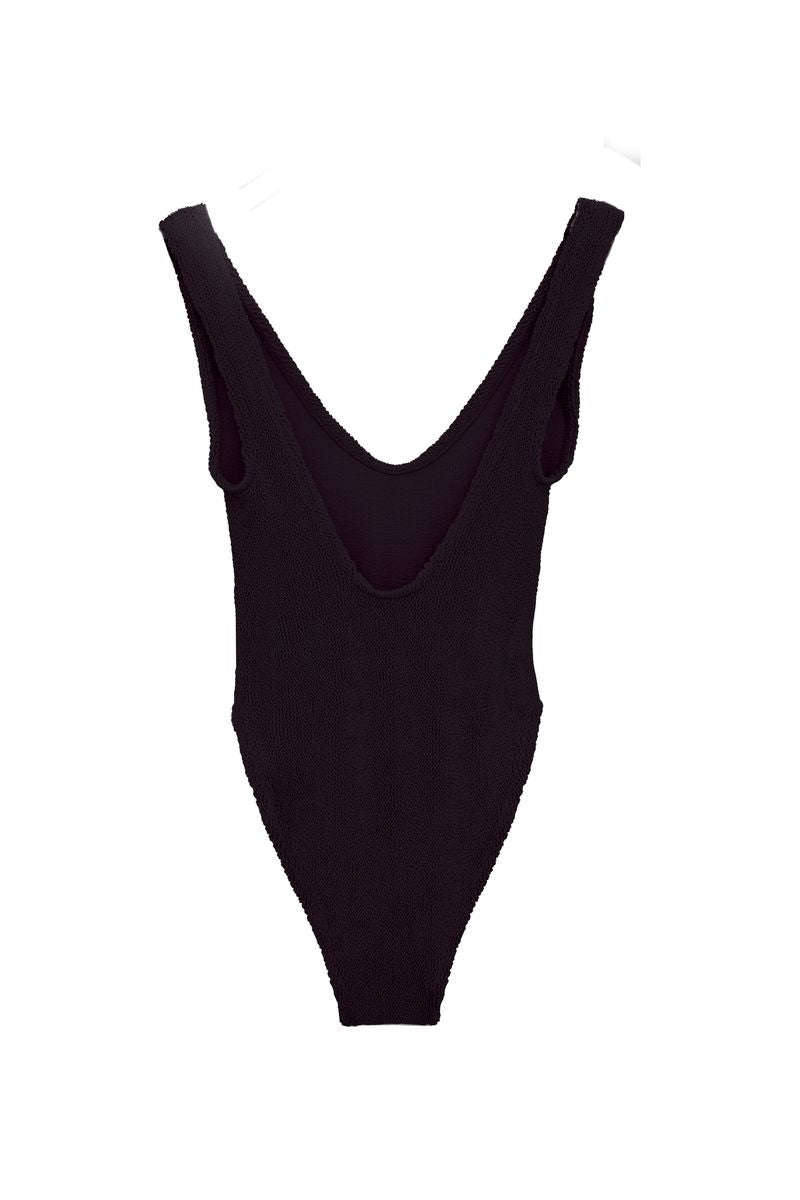 Marbella Scoop Neck One Piece in Black, from Love & Bikinis