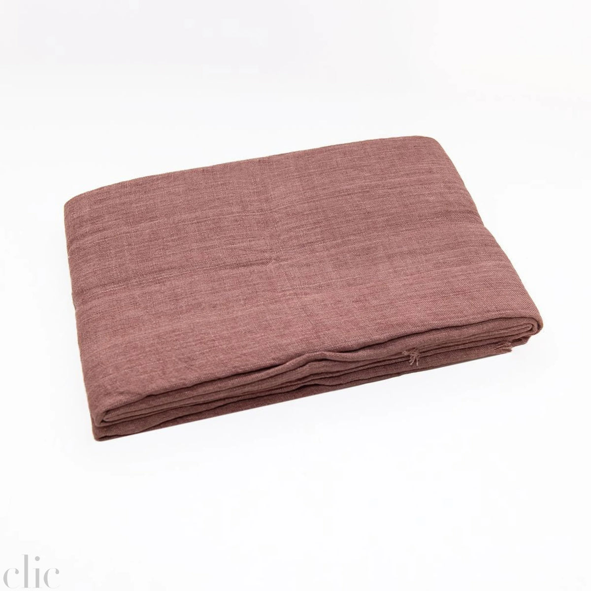 Stone Washed Linen Throw Blanket in Ash Rose