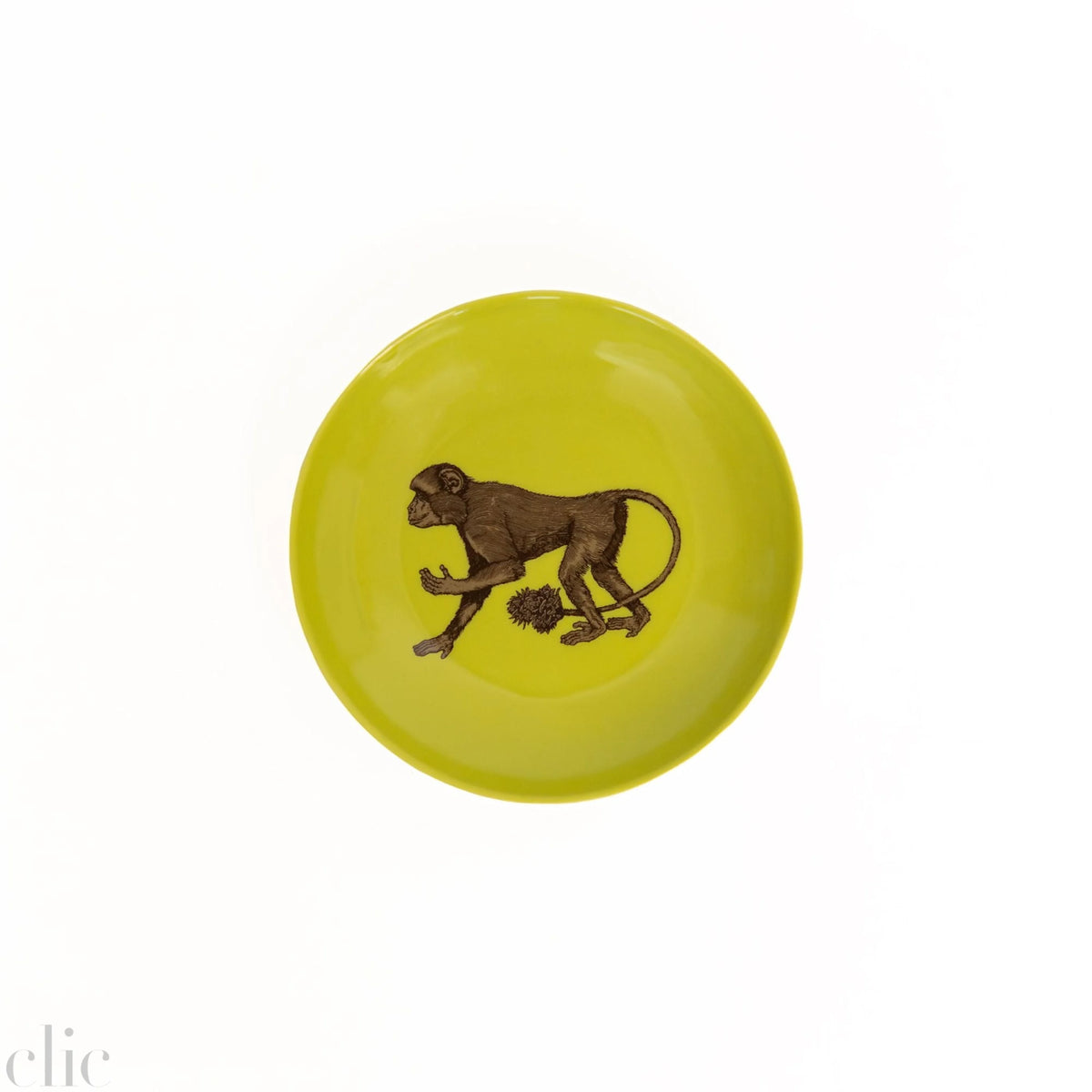Mini Monkey Plate in Lime Green, from Avenida Home