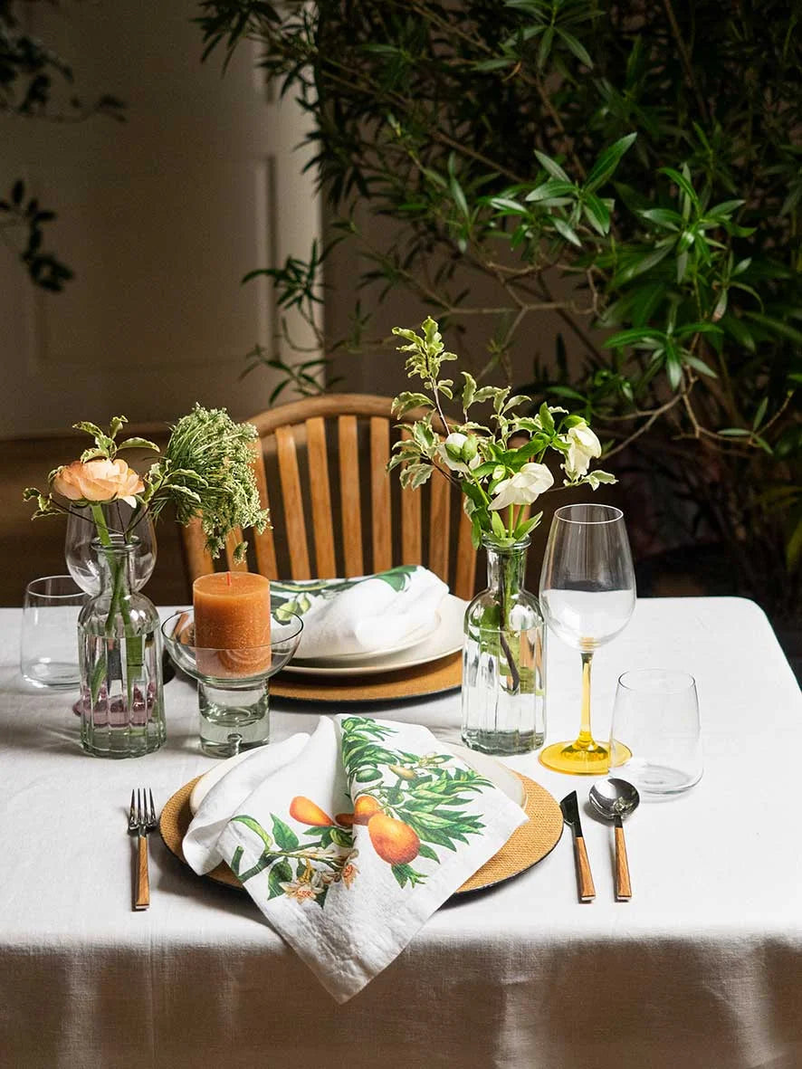 Set of 6 Citrus Napkins, from Linoroom