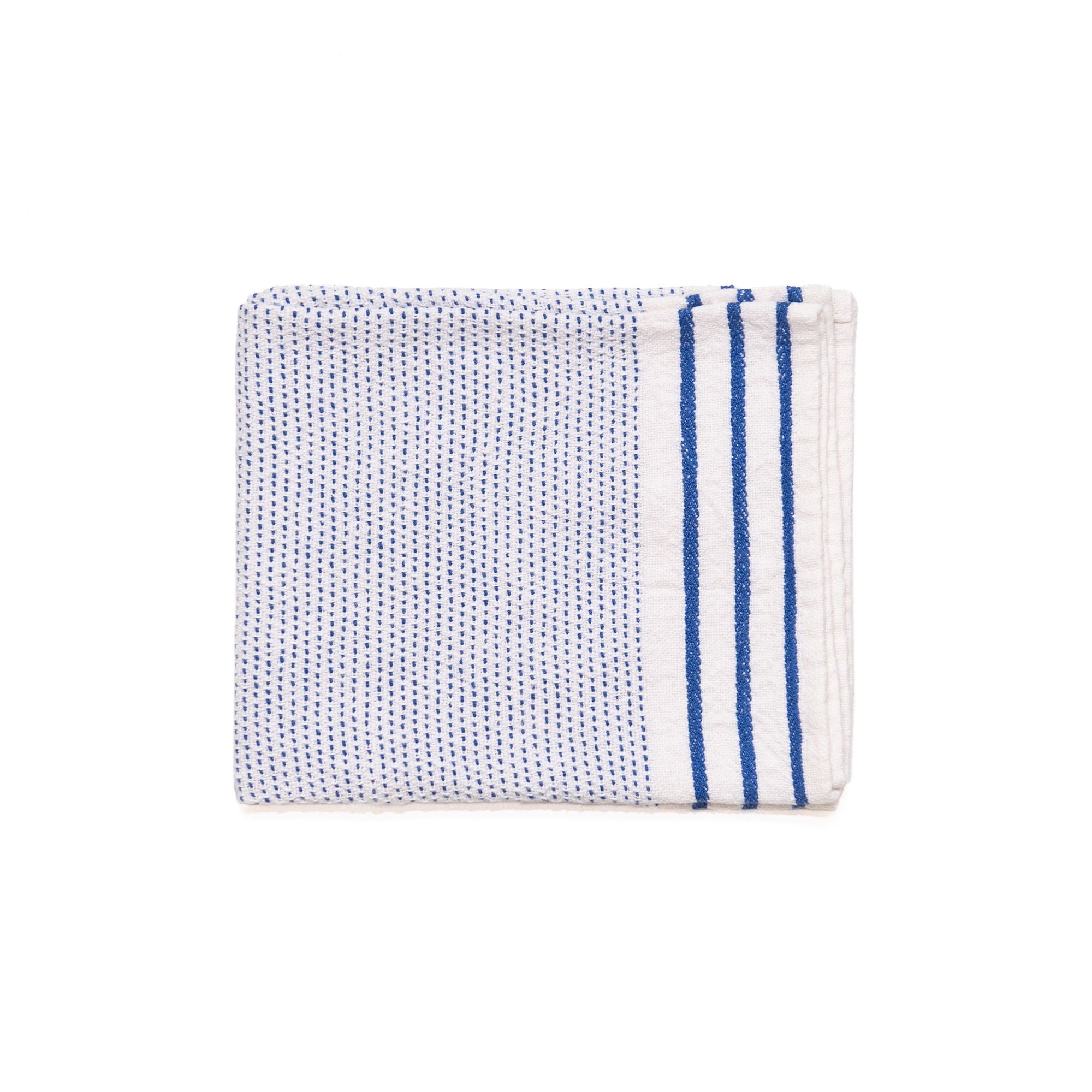 Maya Kitchen Towel in Blanc Az, from Charvet Editions