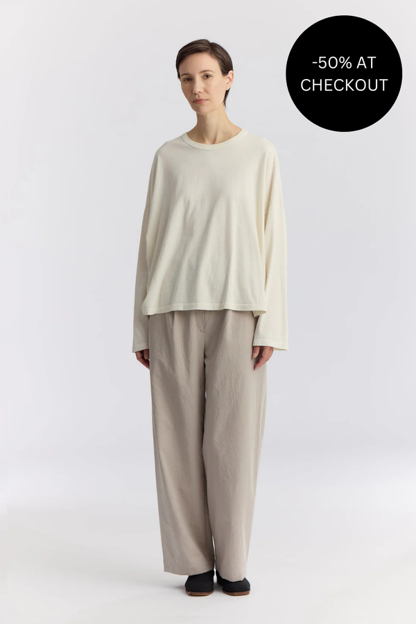 Loose Tee in Ivory, from Black Crane