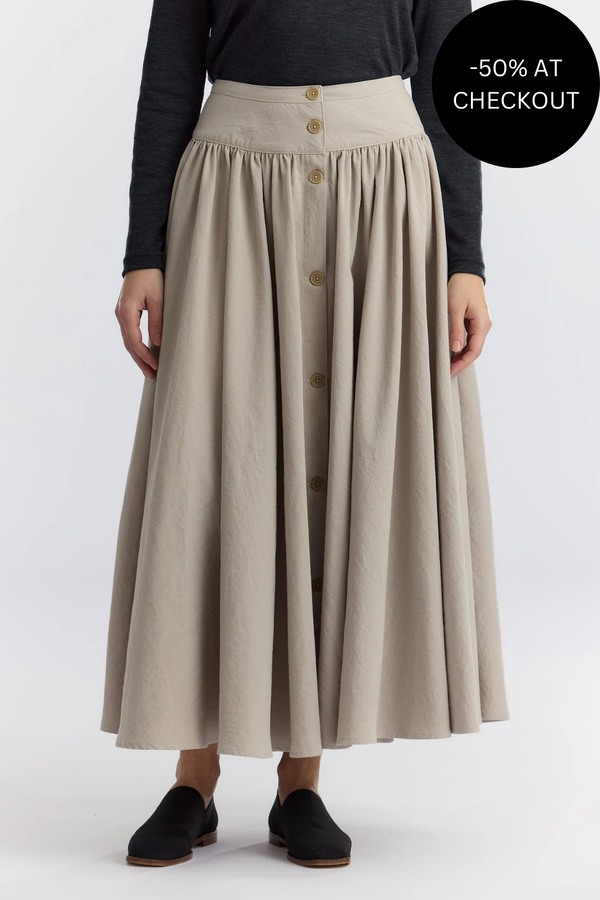 Circular Skirt in Cement, from Black Crane