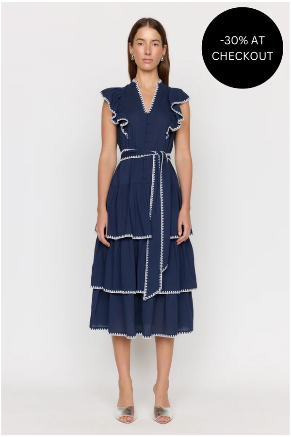Greer Dress in Navy, from Christy Lynn