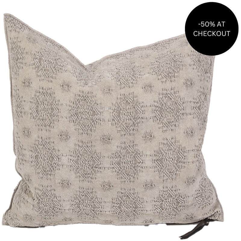 Kilim Jacquard Ciment Pillow 65x65, from Maison De Vacances