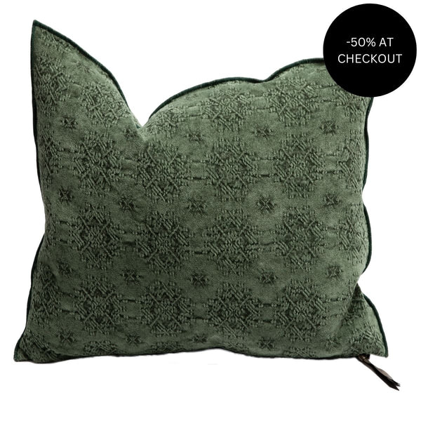 Kilim Jacquard Avocat Pillow 65x65, from Maison De Vacances