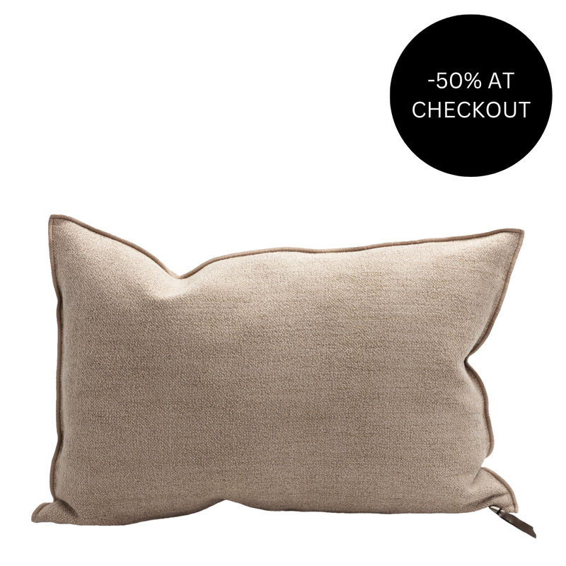 Chenille Vintage Pillow 40x60 in Nude from Maison De Vacances