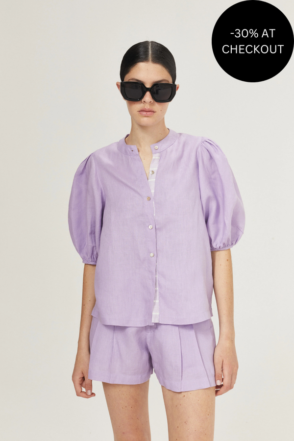 Bubble Shirt in Bright Lilac, from Lanhtropy