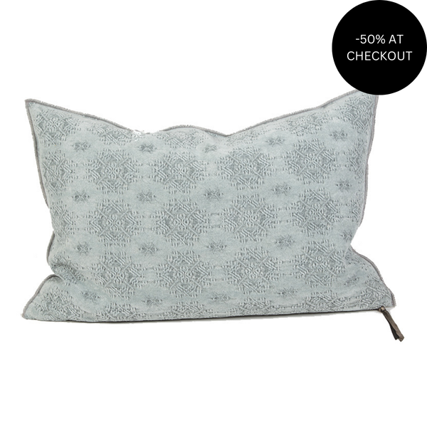 Kilim Jacquard Aqua Pillow 40x60, from Maison De Vacances