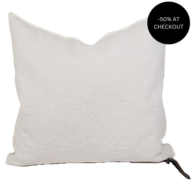 Kilim Jacquard Blanc Pillow 65x65, from Maison De Vacances