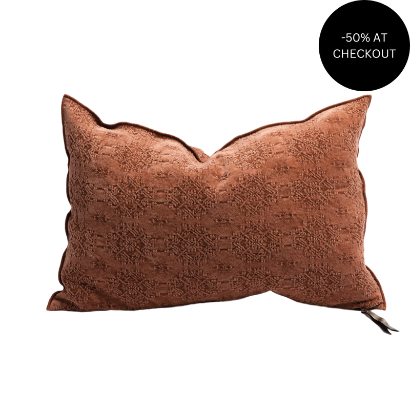 Kilim Jacquard Argile Pillow 40x60, from Maison De Vacances