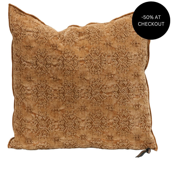 Kilim Jacquard Terracotta Pillow 65x65, from Maison De Vacances