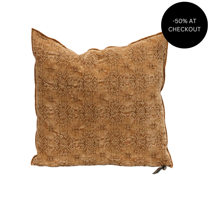 Kilim Jacquard Terracotta Pillow 50x50, from Maison De Vacances