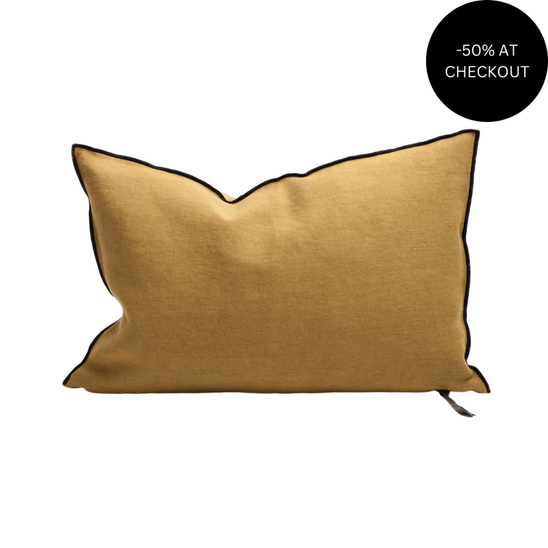 Stone Washed Ocre Pillow 40x60, from Maison De Vacances