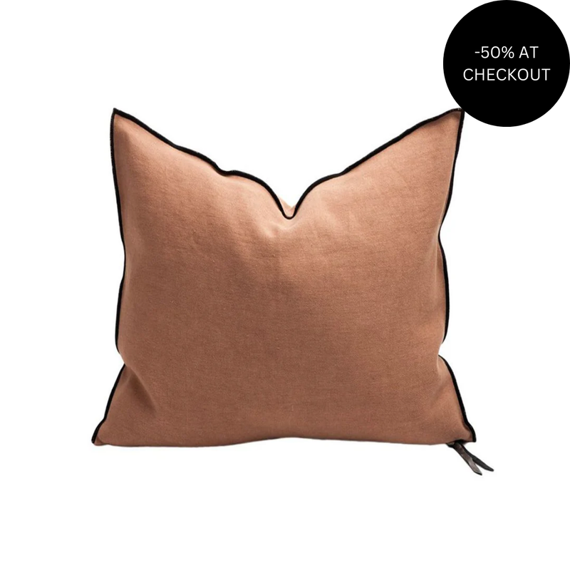 Stone Washed Terracotta Pillow 65x65, from Maison De Vacances