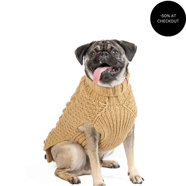 Camel Alpaca Dog Sweater, from Chilly Dog