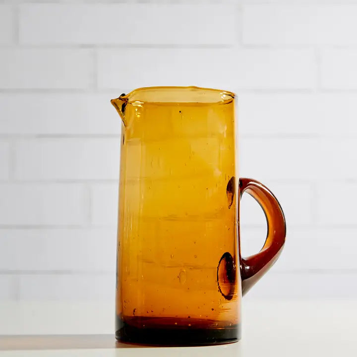 Moroccan Cone Jug in Amber, from Verve Culture