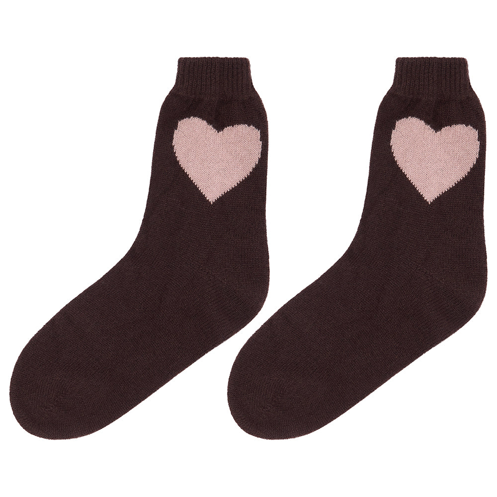 Heart Socks in Pluto & Skin, from Jumper 1234