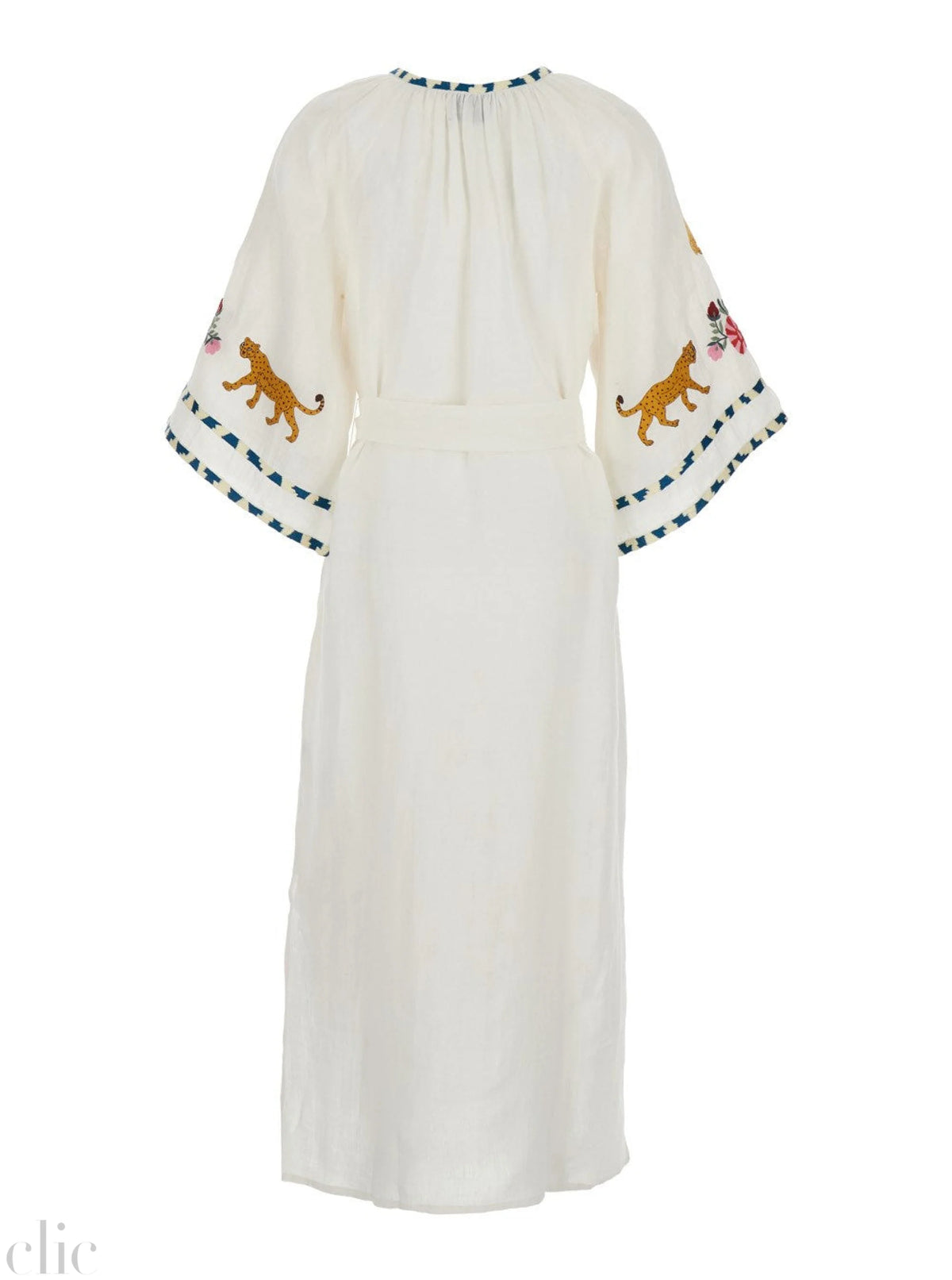 Congo Veronica Kaftan in Natural, from Benaras by Citrus
