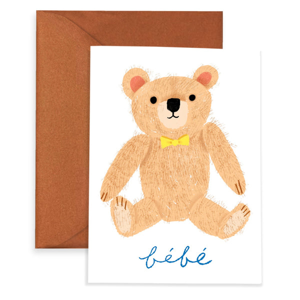 Teddy Baby Card, from Carolyn Suzuki Goods
