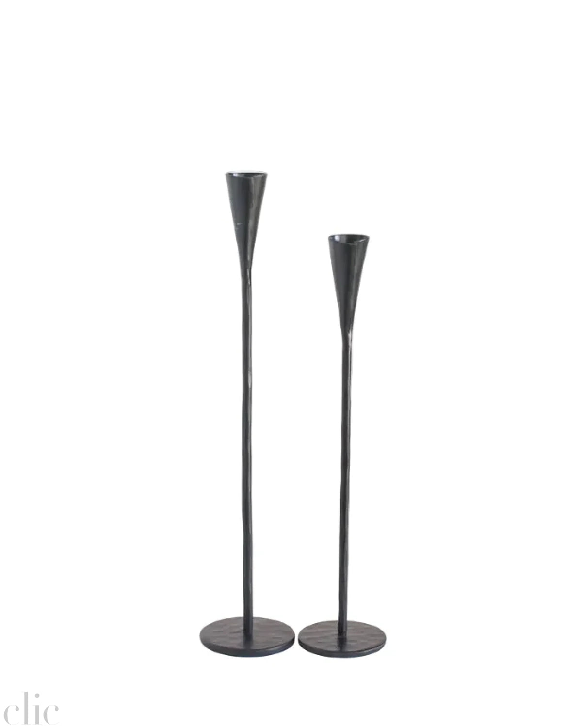 Set of 2 Phoenix Hand Forged Iron Candle Stick, from Creative Women