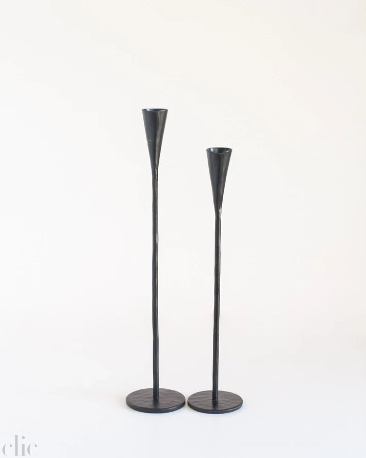 Set of 2 Phoenix Hand Forged Iron Candle Stick, from Creative Women