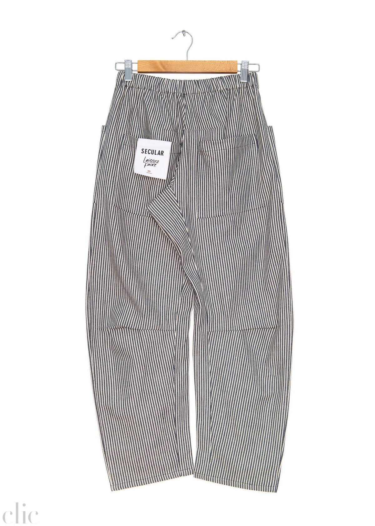 Travis Pant in Railroad Stripe, from Secular