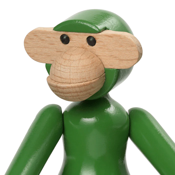 Mini Monkey in Vintage Green, from Kay Bojesen