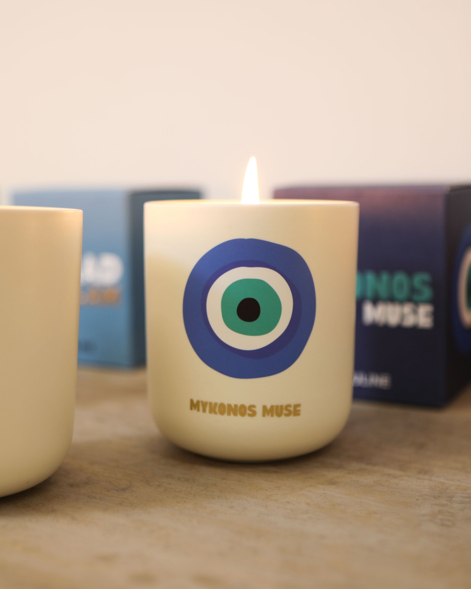 Mykonos Muse Travel Candle, from Assouline