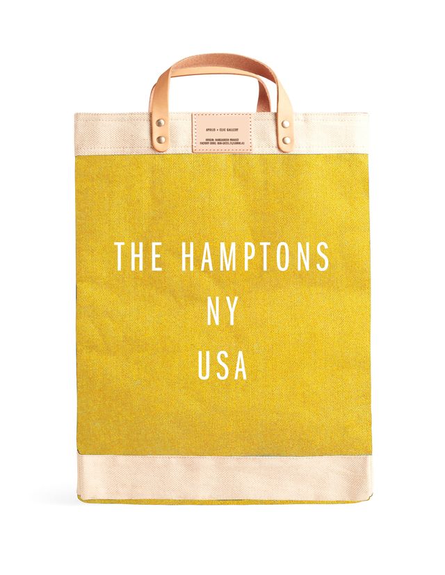 The Hamptons Market Bag in Gold, from Apolis