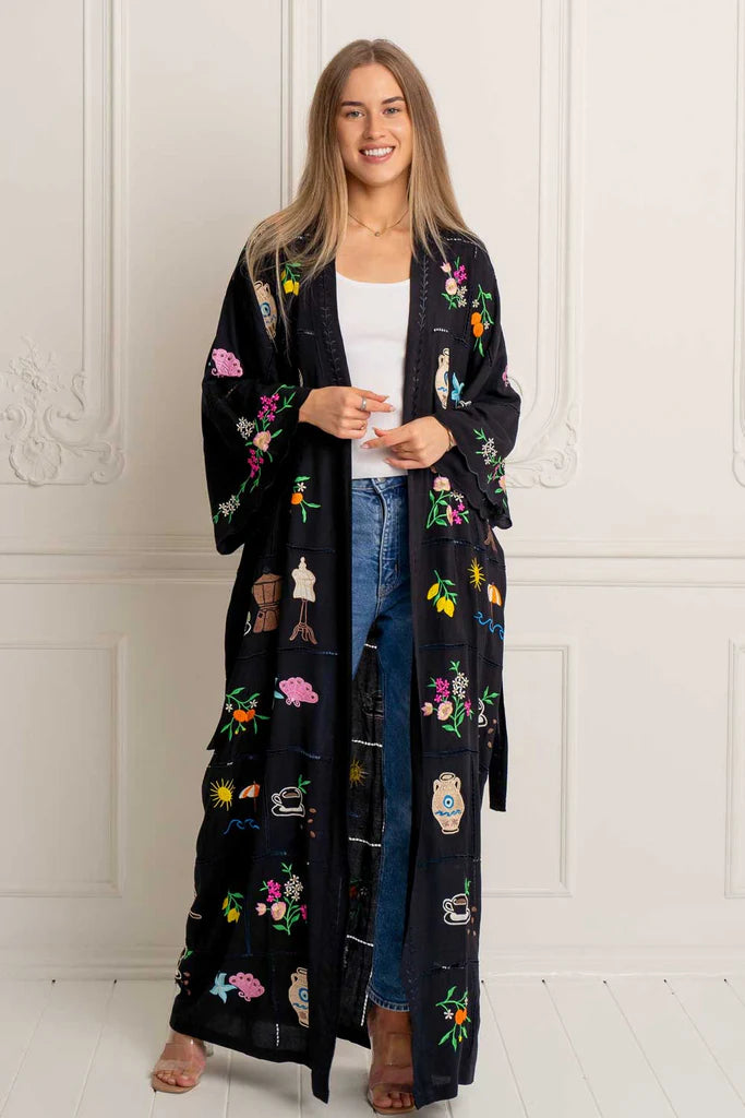Mediterranean Jewel Kimono, from Zaimara
