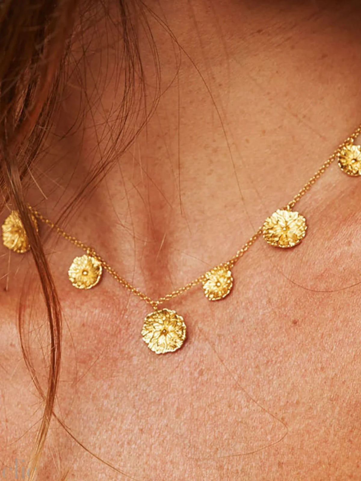 Shaker Necklace in Gold Vermeil, from Carina Hardy