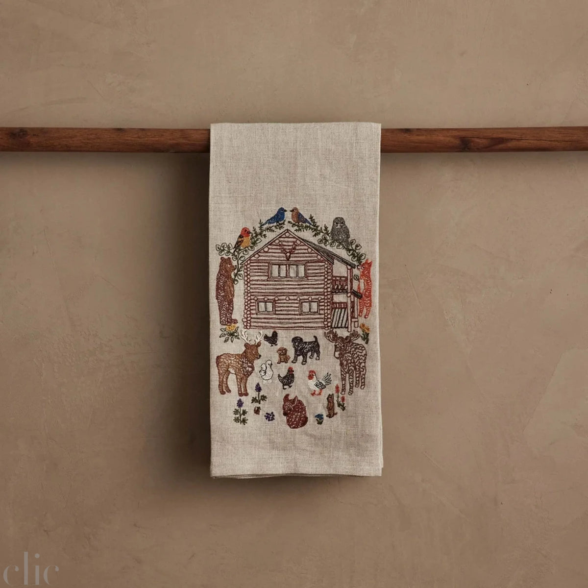Cabin Life Tea Towel, from Coral & Tusk