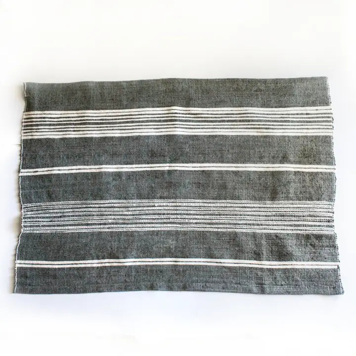 Aden Cotton Bath in Grey and Natural, from Creative Women
