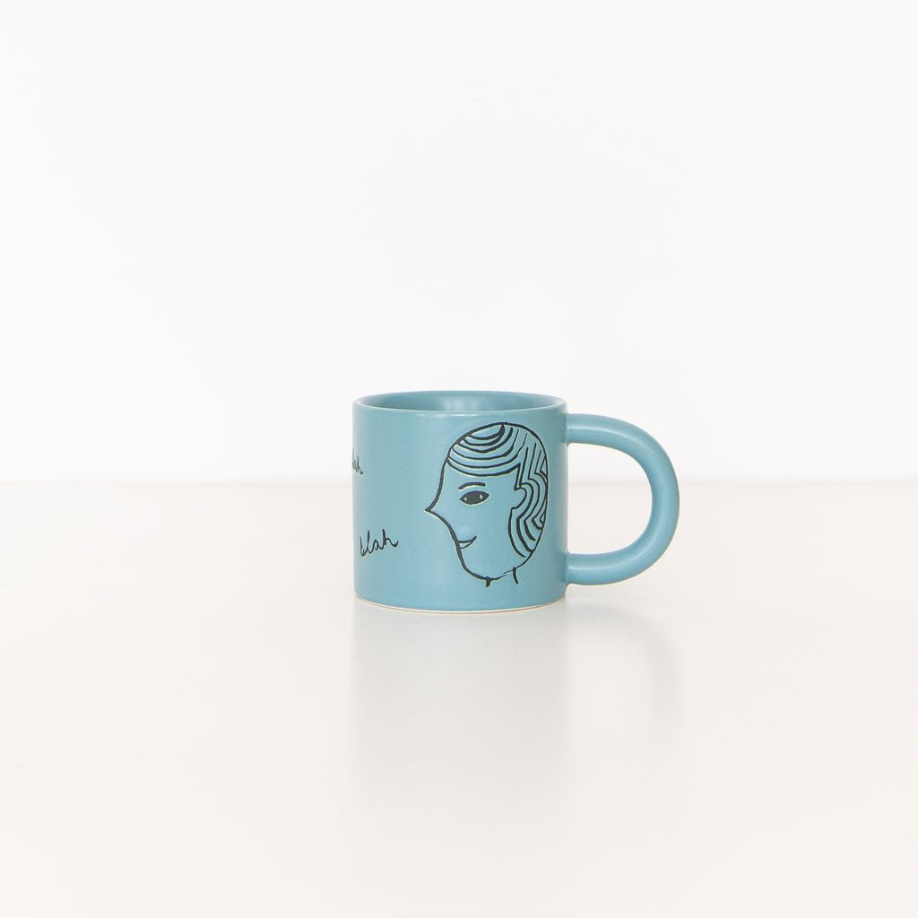 Face Mug in Blue, from Donna wilson