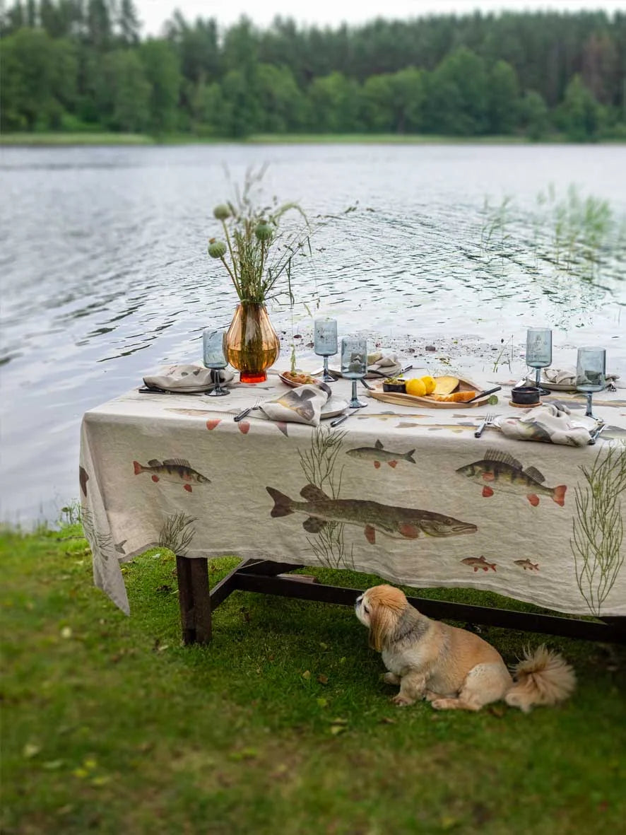 Freshwater Fish Tablecloth, from Linoroom