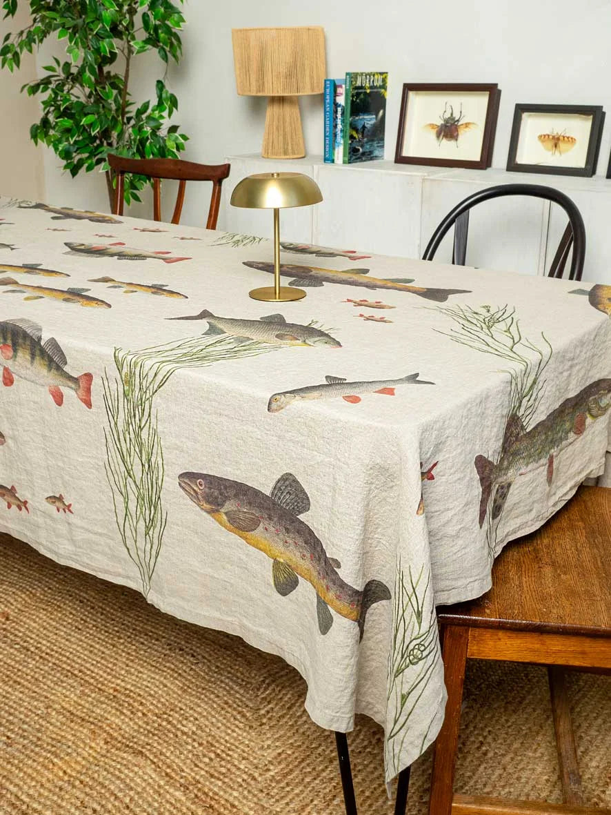 Freshwater Fish Tablecloth, from Linoroom