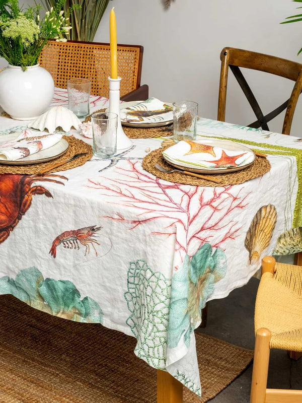 Ocean Animal Tablecloth, from Linoroom