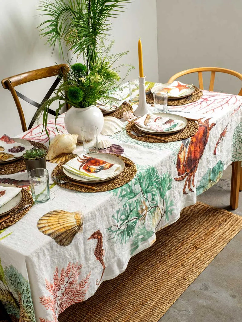 Ocean Animal Tablecloth, from Linoroom