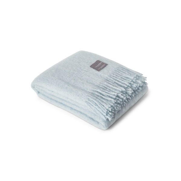 Mohair Blanket in dusky Blue, from Staackelbergs