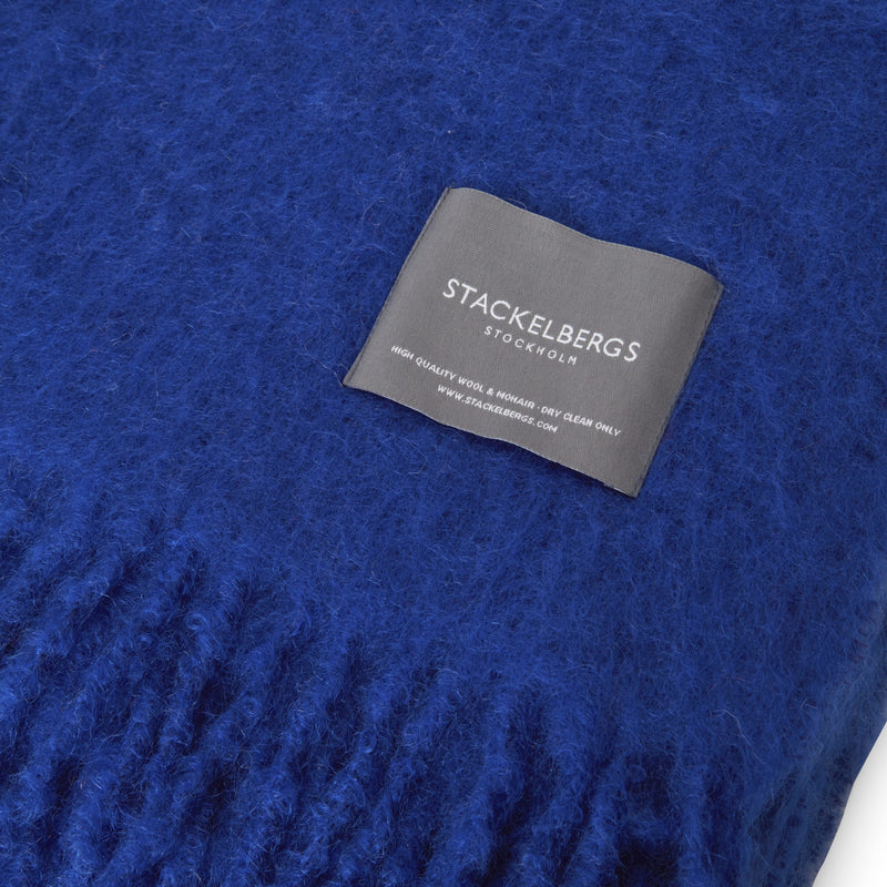 Mohair Blanket with Rolled Fringes, from Stackelbergs