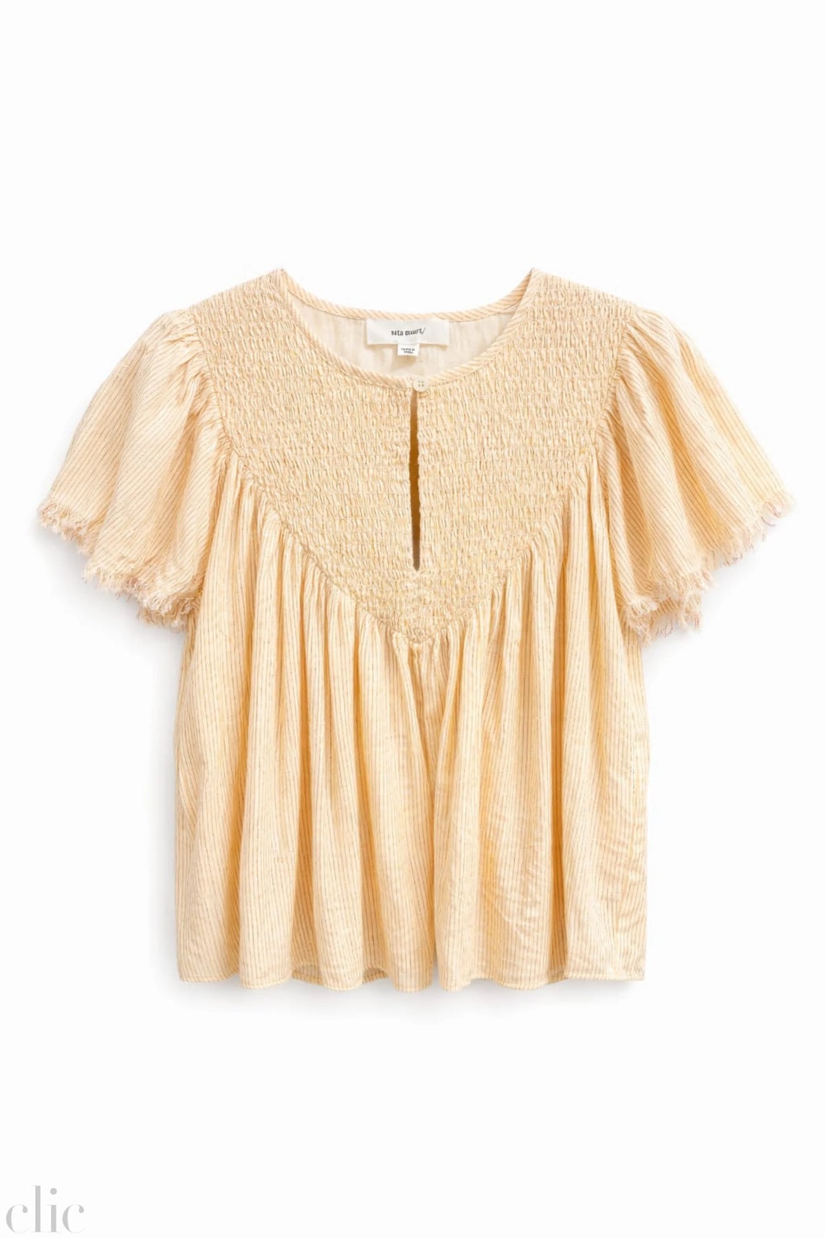 Smocked Stripe Blouse, from Sita Murt