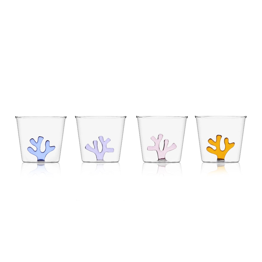 Whimsical Set of 4 Tumbler Glasses, from Sprezz
