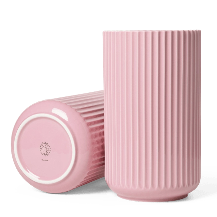 Lyngby Vase 9.8" in Rose, from Lyngby Porcelaen