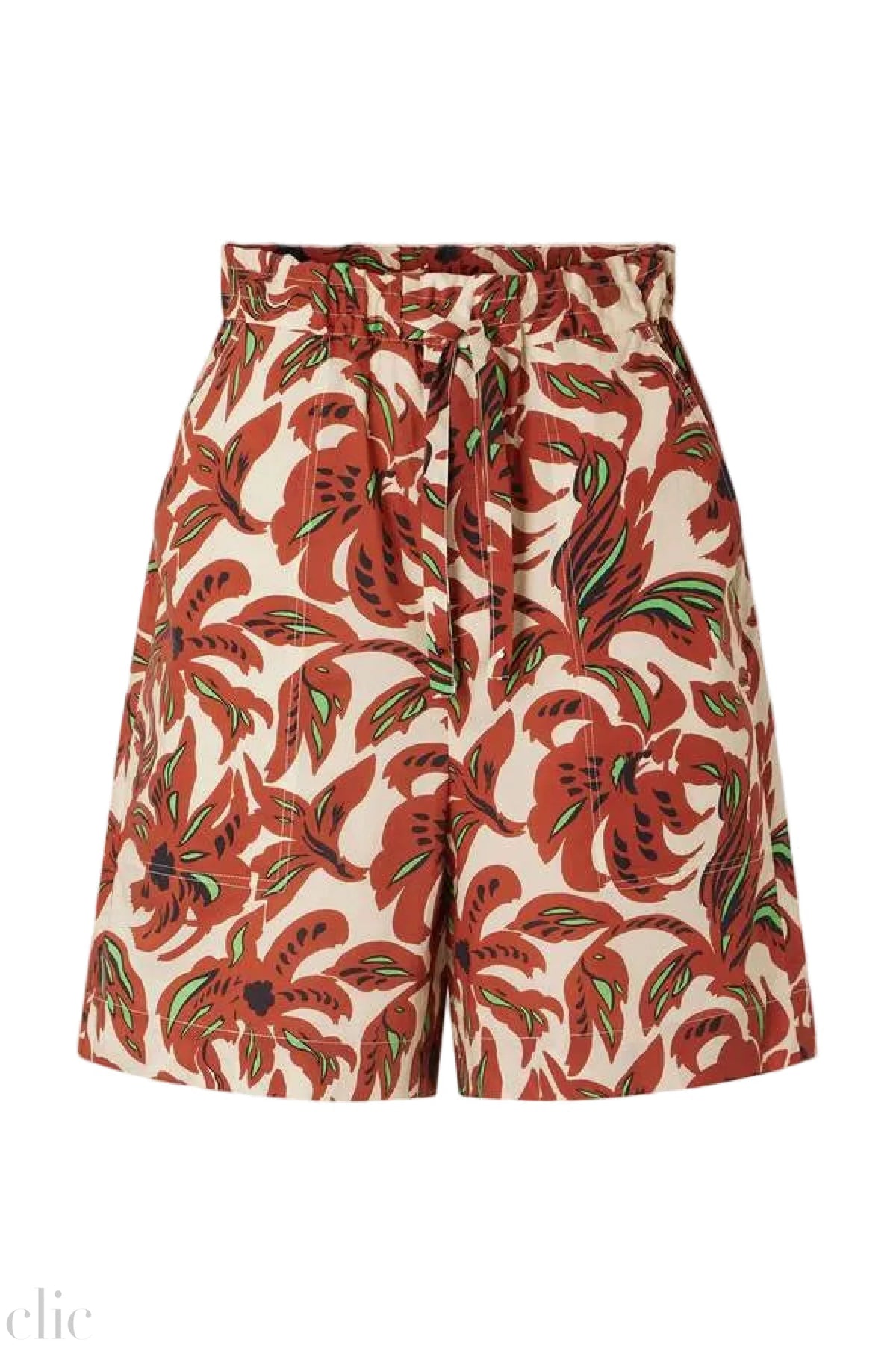 Acapulco Shorts in Terre Battue/Vert, from Soeur