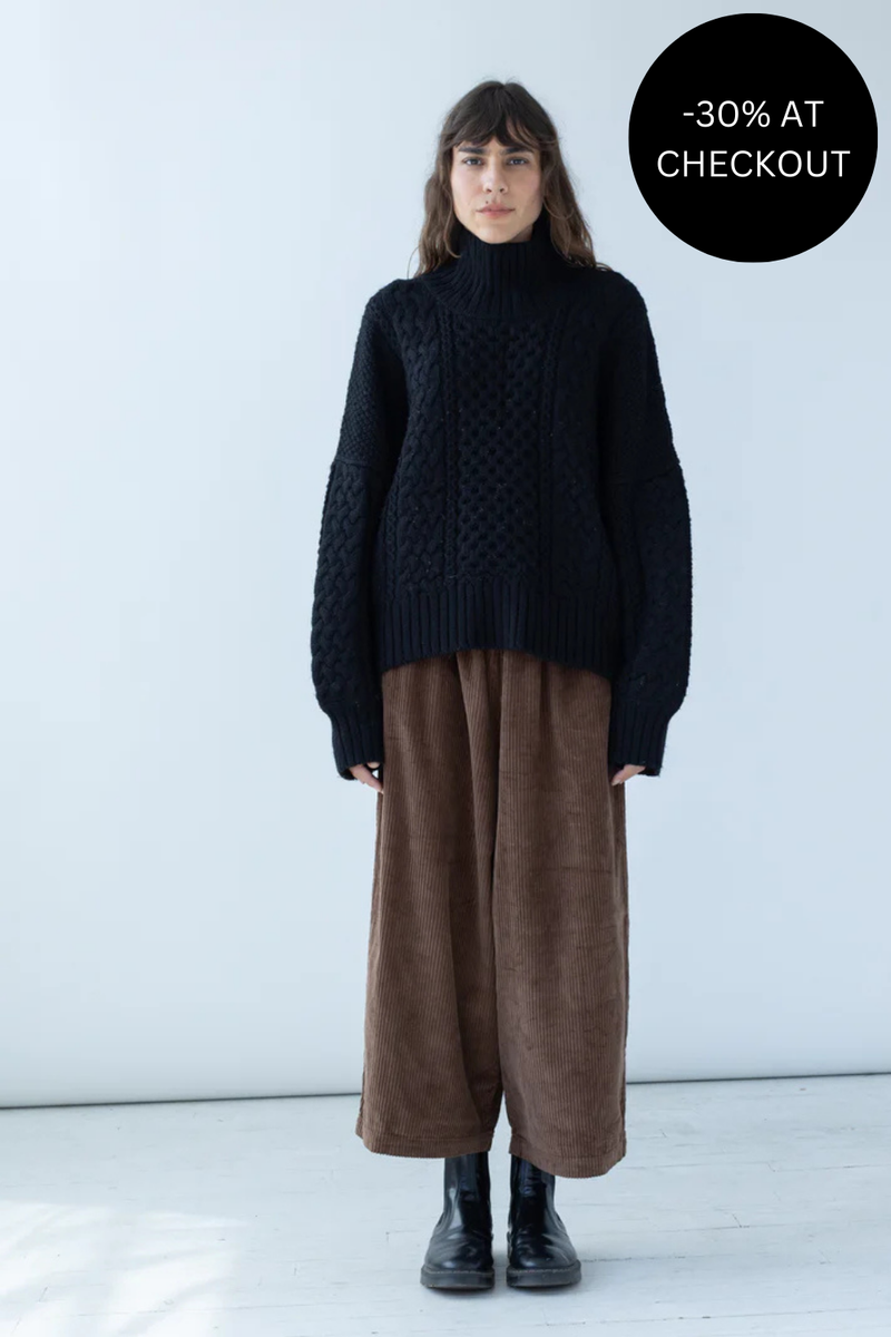 Balloon Corduroy Pants in Walnut, from Shaina Mote