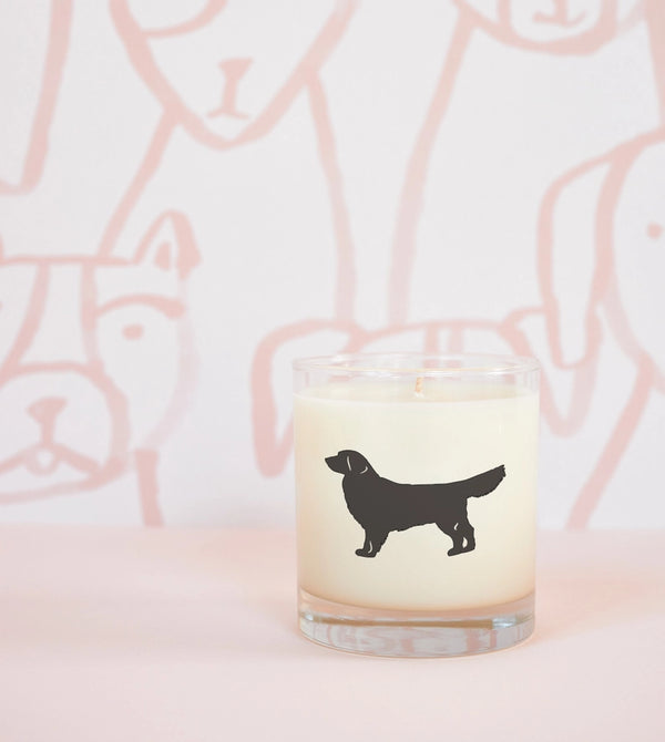 Golden Retriever soy Candle, from Scripted Fragrance